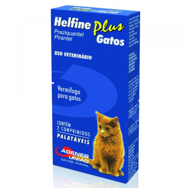 Helfine Plus Gatos - 2 Comprimidos - Agener
