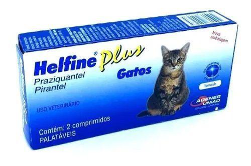 Helfine Plus para Gatos Vermífugo Agener União - Agener Uniao
