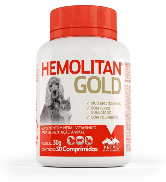 Hemolitan Gold Suplemento Vitamínico - Vetnil