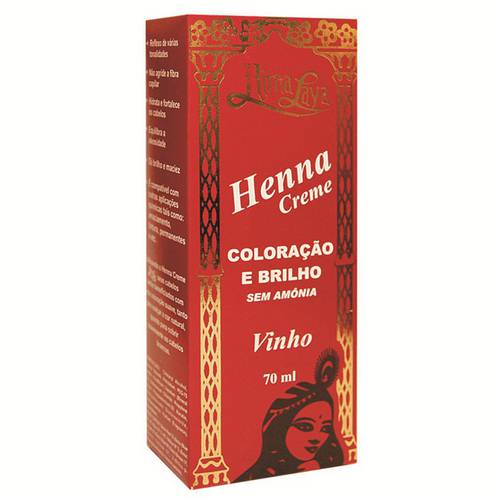 Henna Creme Vinho Himalaya - 70ml