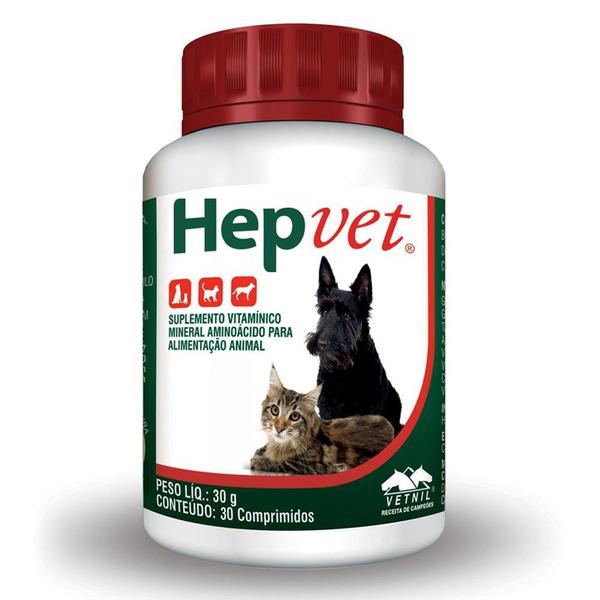 Hepvet - 30 Comprimidos - Vetnil