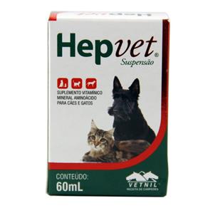 Hepvet 60ml Suplemento Cães e Gatos - Vetnil