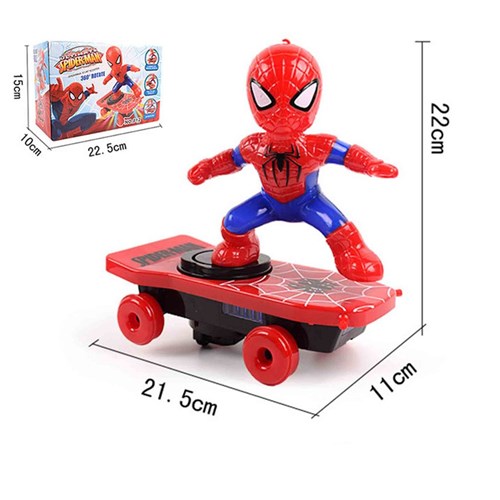 Heróis Skate Rotação 360 (Homem Aranha)