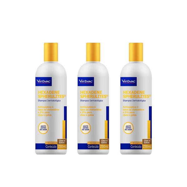 3 Hexadene Shampoo 250ml - Virbac