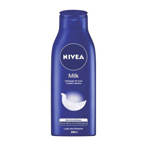 Hidratante Nivea Milk para Pele Seca e Extrasseca com Óleo de Amêndoas 200ml