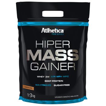 Hiper Mass Gainer Chocolate Refil 3kg - Atlhetica
