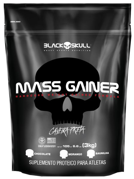 Hipercalorico Mass Gainer 3kg (refil) - Black Skull