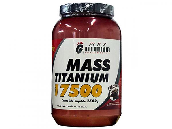 Energético Mass Titanium 17500 1,5 Kg - Chocolate com Morango - Max Titanium