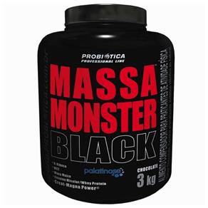 Hipercalórico Massa Monster Black - Probiótica - 3kg- Chocolate