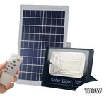 Holofote Refletor Solar 100W Prova D'água Painel automático e manual GT513 - Lorben