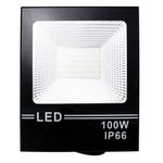 Holofote Refletor Super LED 100w Branco Bco Frio - a Prova Dágua