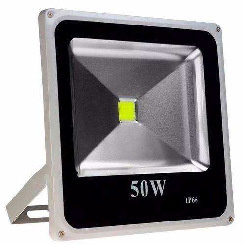 Holofote Refletor Super LED 50w Branco Frio a Prova D’água