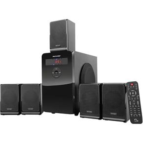 Home Theater 80W RMS 5.1 Canais USB/SD/AUX SP177 Preto MULTILASER