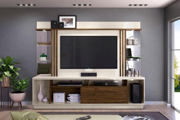 Home Theater Frizz Gold - Off White/Savana - Madetec
