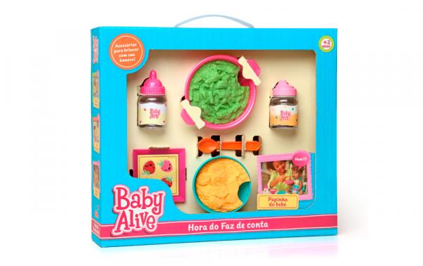 Hora do Faz de Conta Baby Alive Papinha do Bebê - Elka