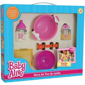 Hora do Faz de Conta Baby Alive Papinha do Bebe Elka