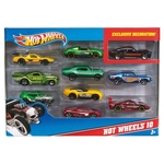 Hot Wheels - 10 Carrinhos Sortidos - Mattel 54886
