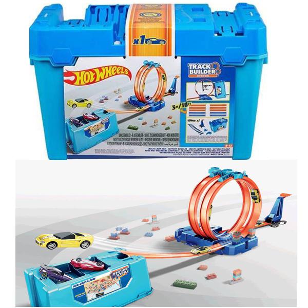 Hot Wheels Balde Completo Track Builder Multi Loop Mattel FLK89 81103