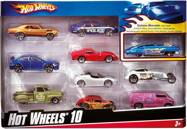 Hot Wheels C/10 Carrinhos SORT - Mattel