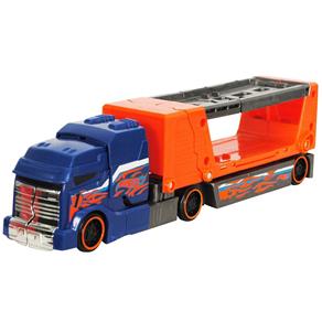 Hot Wheels Caminhão Batida com Veículo Mattel Azul e Laranja