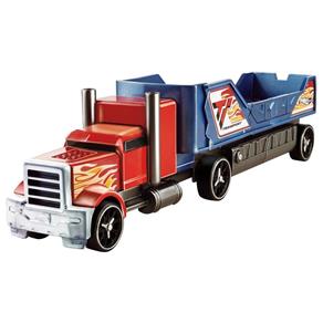 Hot Wheels - Caminhão Batida com Veículo Vermelho e Azul - Mattel
