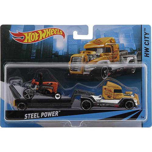 Tudo sobre 'Hot Wheels Caminhão Transportador Steel Power - Mattel'