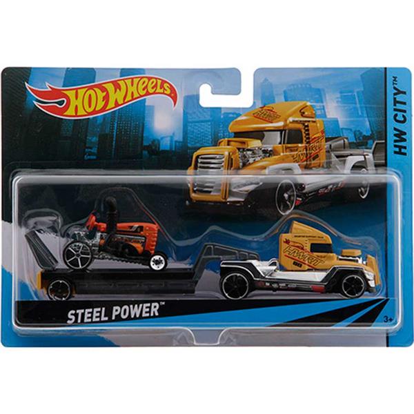 Hot Wheels Caminhão Transportador Steel Power - Mattel