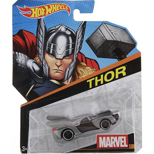 Tamanhos, Medidas e Dimensões do produto Hot Wheels Carros Marvel Thor - Mattel