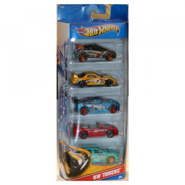 Hot Wheels com 5 Carros HW Tunerz - Mattel - Hot Wheels