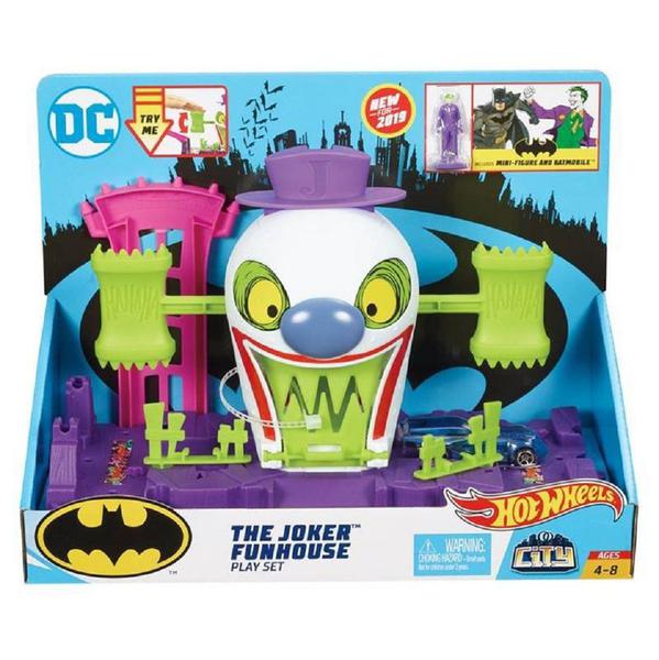 Hot Wheels DC Batman Pista dos Vilões - Coringa - Mattel