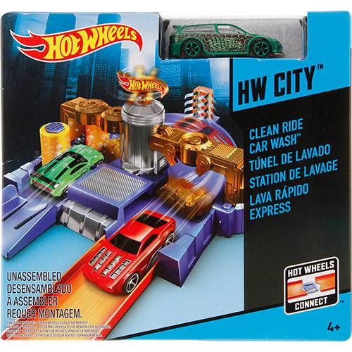 Hot Wheels Desafios na Cidade Lava Rápido Express - Mattel