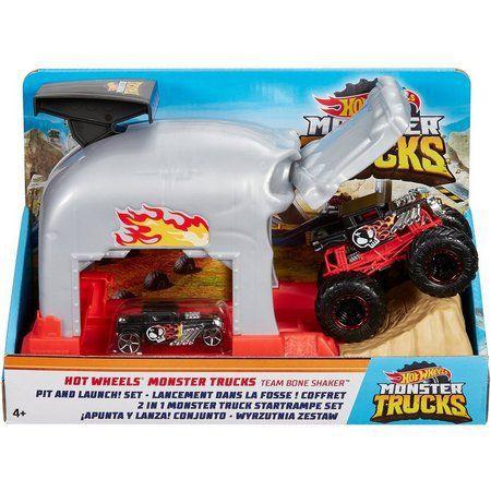 Hot Wheels Mattel Monster Trucks Lançador - GKY02