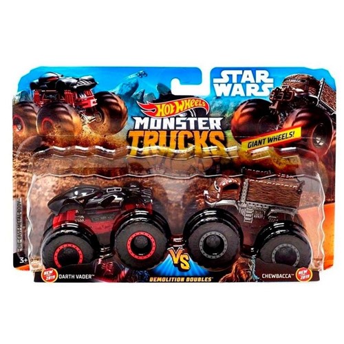 Hot Wheels Monster Trucks Darth Vader X Chewbacca - Mattel
