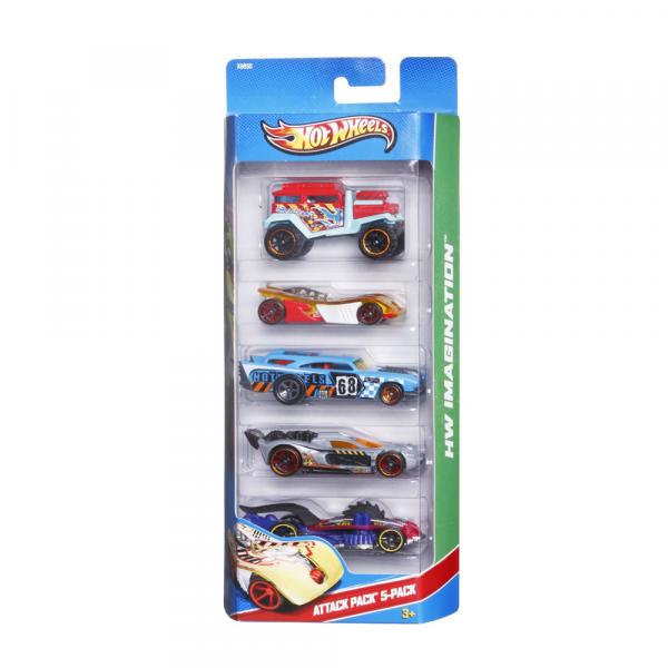 Hot Wheels Pack com 5 Carros Imagination - Mattel - Hot Wheels