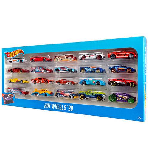 Hot Wheels Pacote 20 Carros - Mattel