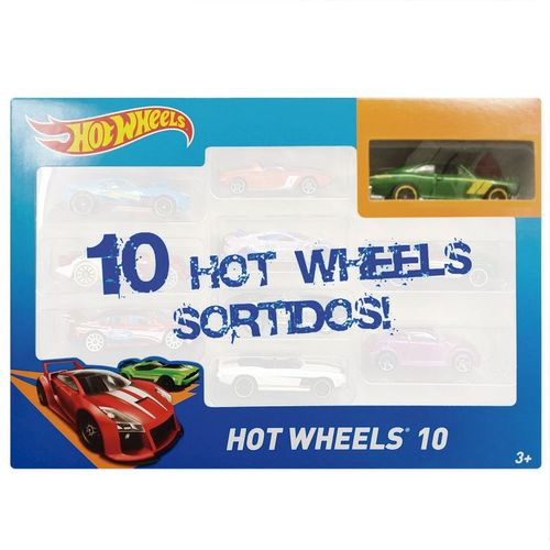 Hot Wheels Pacote 10 Carros - 54886 Mattel