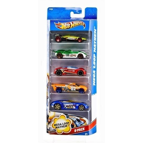 Hot Wheels Pacote 5 Carros 1806 - Mattel