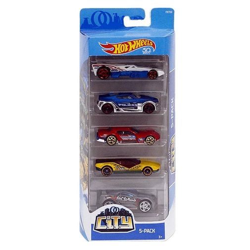 Hot Wheels Pacote 5 Carros - City - Mattel Hot Wheels Pacote 5 Carros - Hot Wheels 5 - Mattel