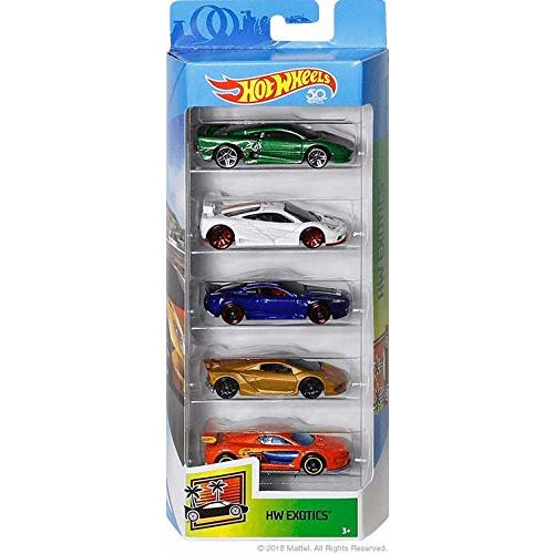 Hot Wheels Pacote 5 Carros - Hw Exotics 1806 - Mattel