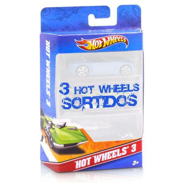 Hot Wheels Pacote C/ 3 Carro - K5904 Mattel