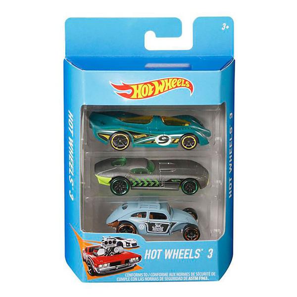 Hot Wheels-Pacote 3 Carros K5904 - Mattel