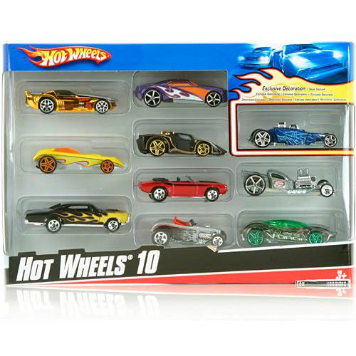 Hot Wheels Pacote de 10 Carros Sortidos - Ref.54886 - Mattel