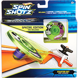 Hot Wheels Spinshotz Kit Basico Lançador Set 02 - Mattel
