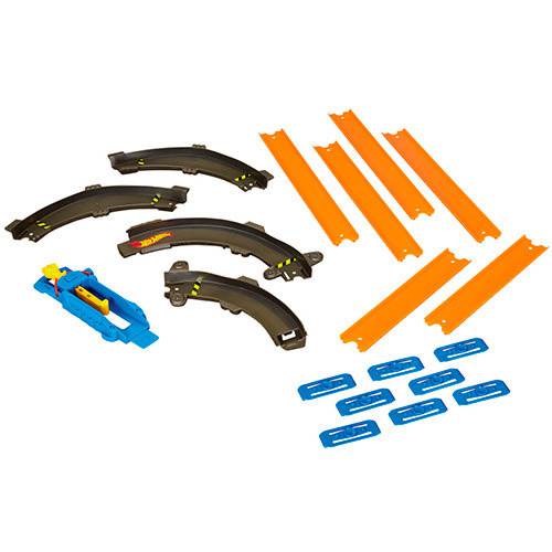 Hot Wheels - Track Builder - Conectores Curvas Essenciais - Mattel