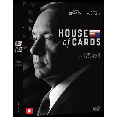 House Of Cards - Temporada 1 a 4 Completa Dvd