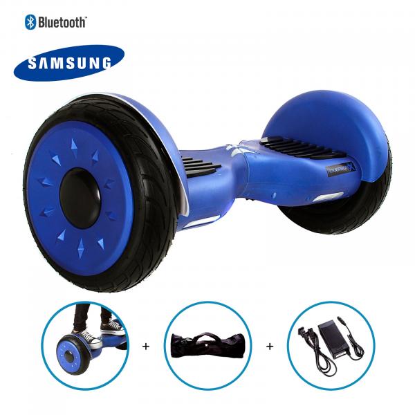 Hoverboard 10,5" Azul Hoverboard Bateria Samsung Bluetooth Smart Balance com Bolsa - PR
