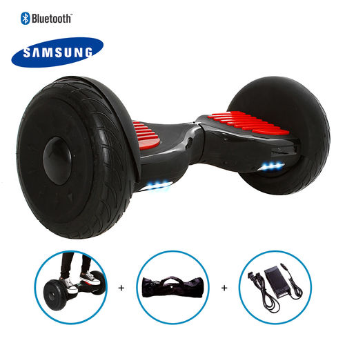 Hoverboard 10,5" Preto Fosco Hoverboardx Bateria Samsung Bluetooth Smart Balance com Bolsa