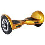 Hoverboard 10 Polegadas Dourado Pneu Inflável - Led, Bluetooth, Bateria Samsung