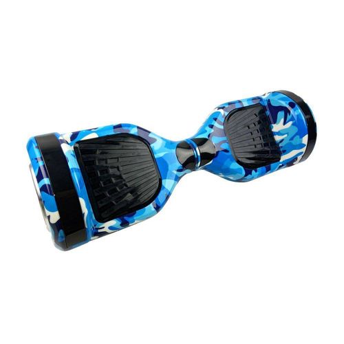 Tudo sobre 'Hoverboard 6.5 Azul Camuflado Bluetooth Led Lateral e Frontal com Mochila - Bateria Samsung'