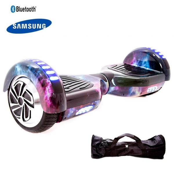 Hoverboard 6,5" Polegadas - Smart Balance - Bluetooth - Bateria Samsung - C/ Bolsa - Galaxia - Hoverboardx